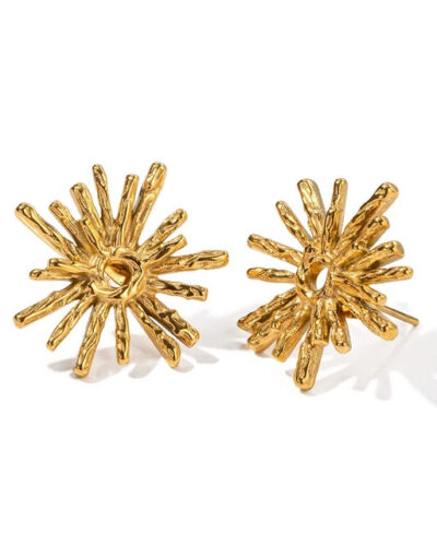 Bloom Stud Earrings - 18K Gold Plated