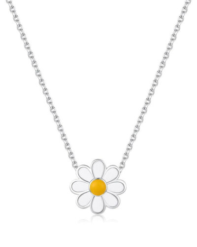 Daisy Pendant Necklace - Sterling Silver