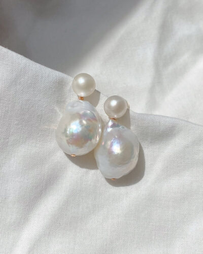Pim Grande Earrings - Rose Gold Plated