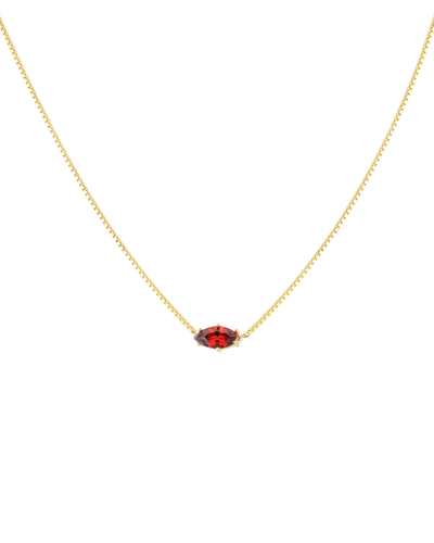 Birthstone Necklace - 18K Gold Plated (January)