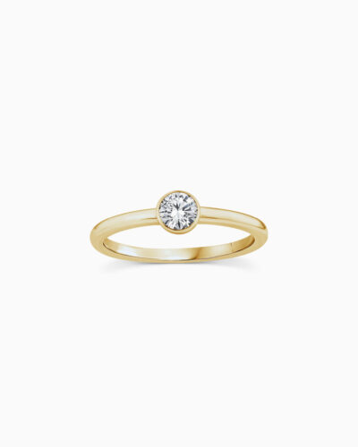 Radiance Bezel Ring - 9K Gold, Diamond (Lab Grown) (0.25ct)