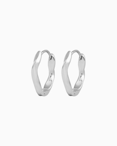 Muse Twist Earrings - Silver Stainless Steel