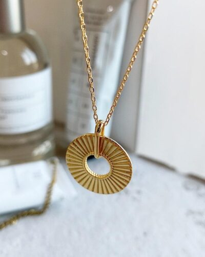 Sunbeam Pendant Necklace - 18K Gold Plated