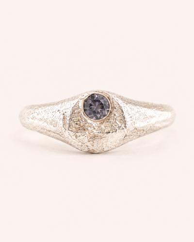 Omni Signet Ring - Sterling Silver, Parti Sapphire