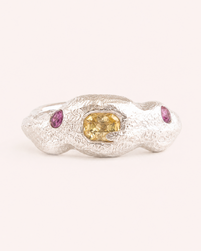 Cloud Ring - Sterling Silver, Sapphire